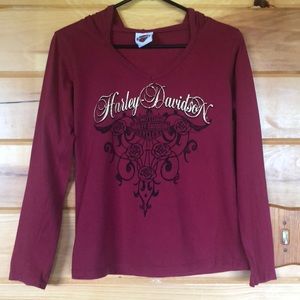 Harley Davidson hooded shirt